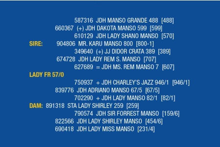 LOT 061 - LADY FR 57/0 / LOT 069 - LADY FR 42/0 / LOT 070 - LADY FR 52/0 (PICK 1)